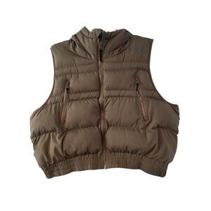 Women's Olive Puffer Vest
